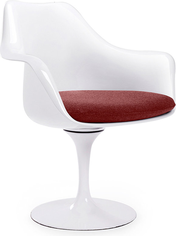 Tulip Armchair  Deep Red image.