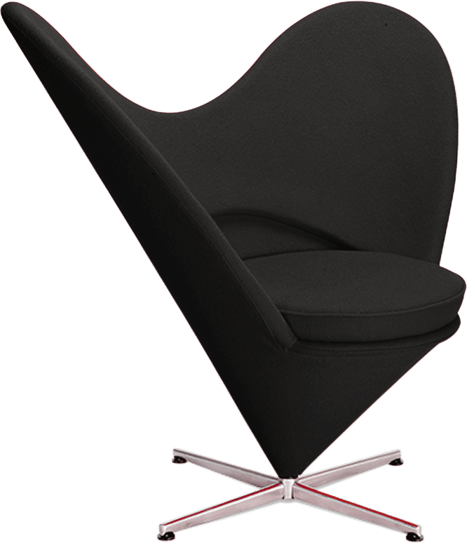 Heart Chair Black image.