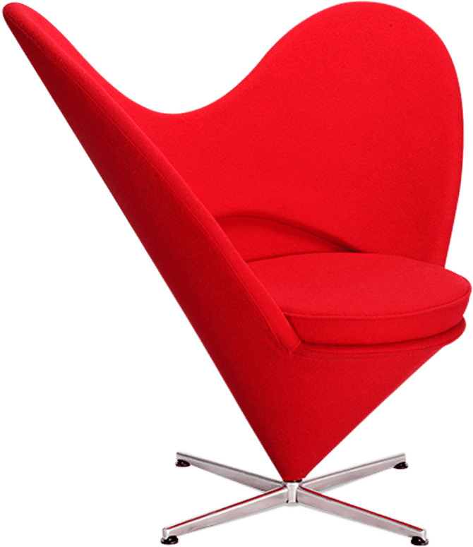 Heart Chair Deep Red image.