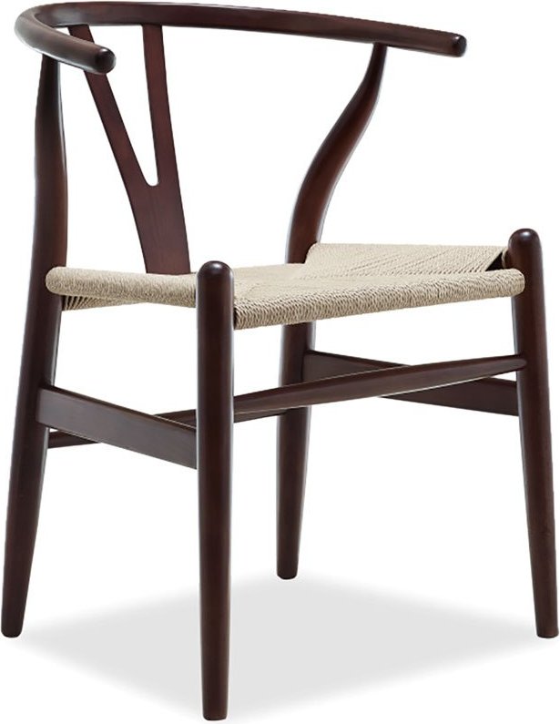 Wishbone (Y) Chair - CH24 Lacquered/Bordeaux image.