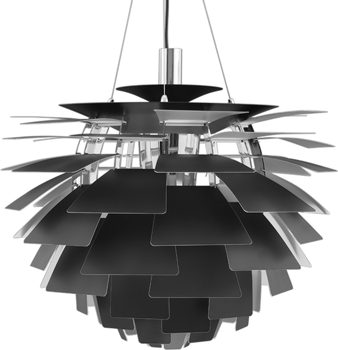 Artichoke Lamp  Black/60 CM image.