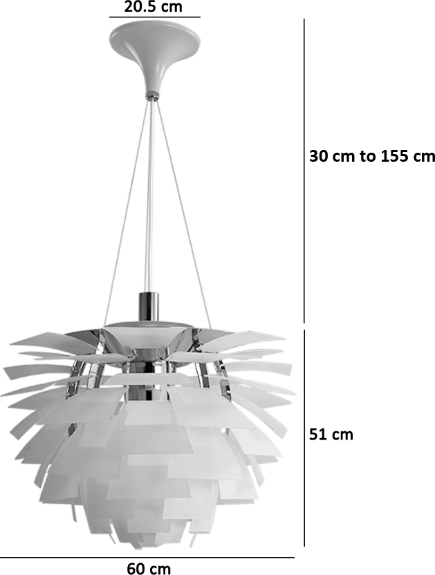 White artichoke lamp on sale
