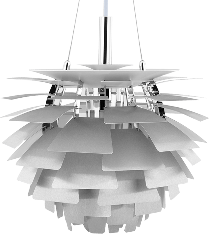 Artichoke Lamp  Aluminium/72 CM image.