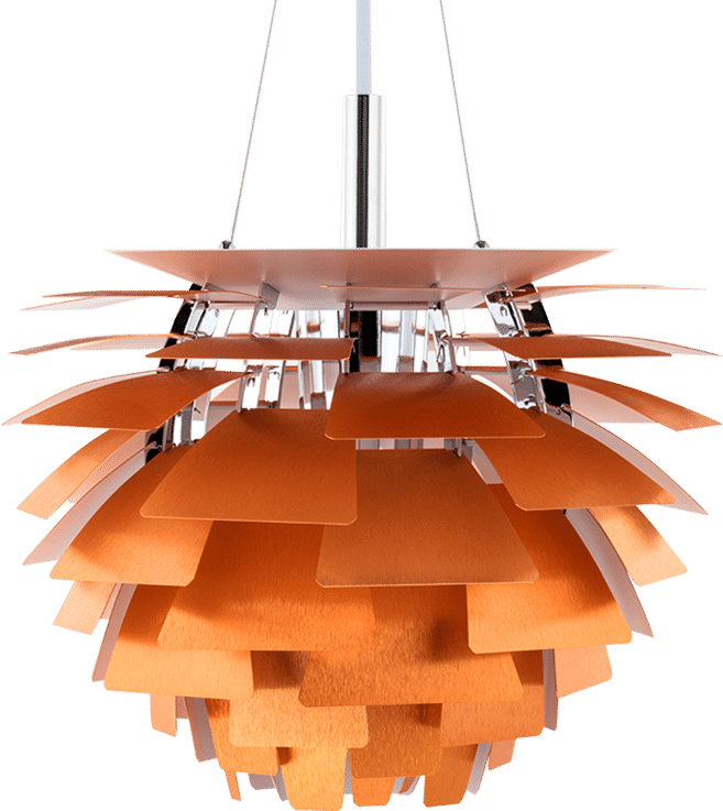 Artichoke Lamp  Copper/60 CM image.