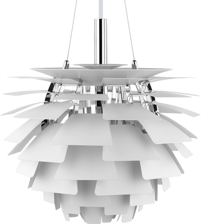 Artichoke Lamp  White/60 CM image.