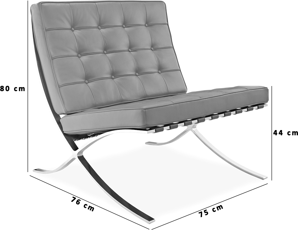 Cream barcelona chair top