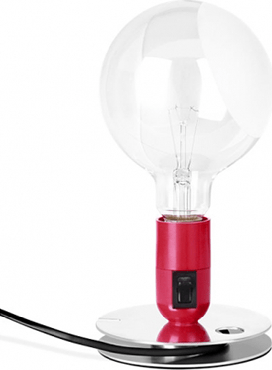 Lampadina Style Lamp Red image.