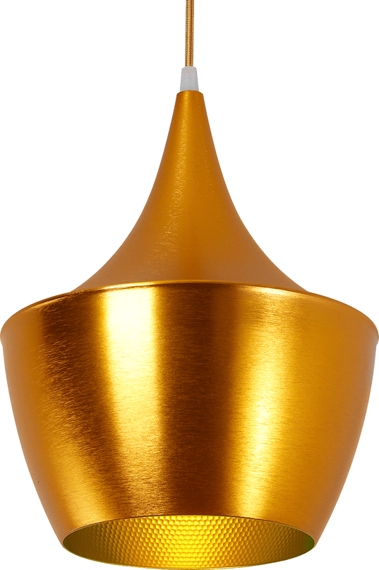 Beat Pendant Light - Fat Gold / Gold image.