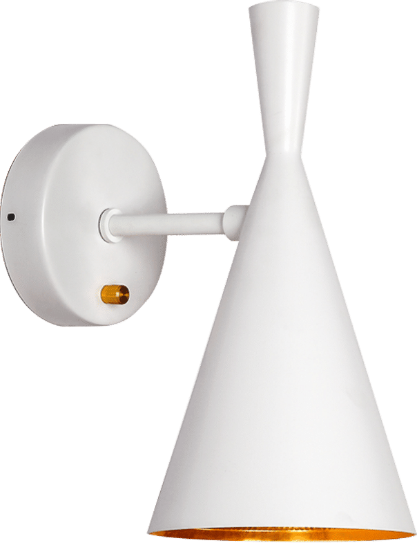 Beat Wall Light White / Gold image.