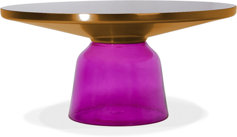 Bell Coffee Table - Large - Glass Violet image.