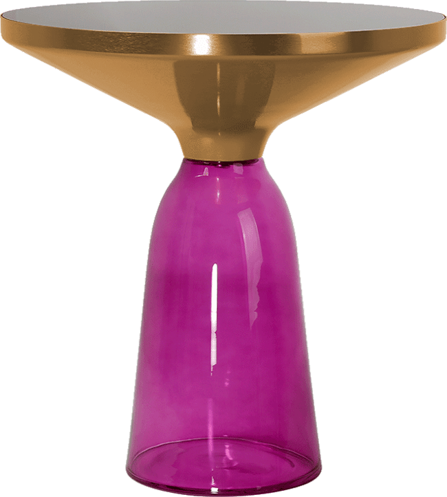Bell Side Table - Glass Violet image.