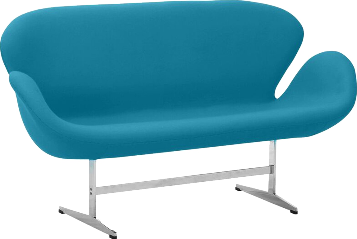 The Swan Sofa Wool/Morocan Blue image.