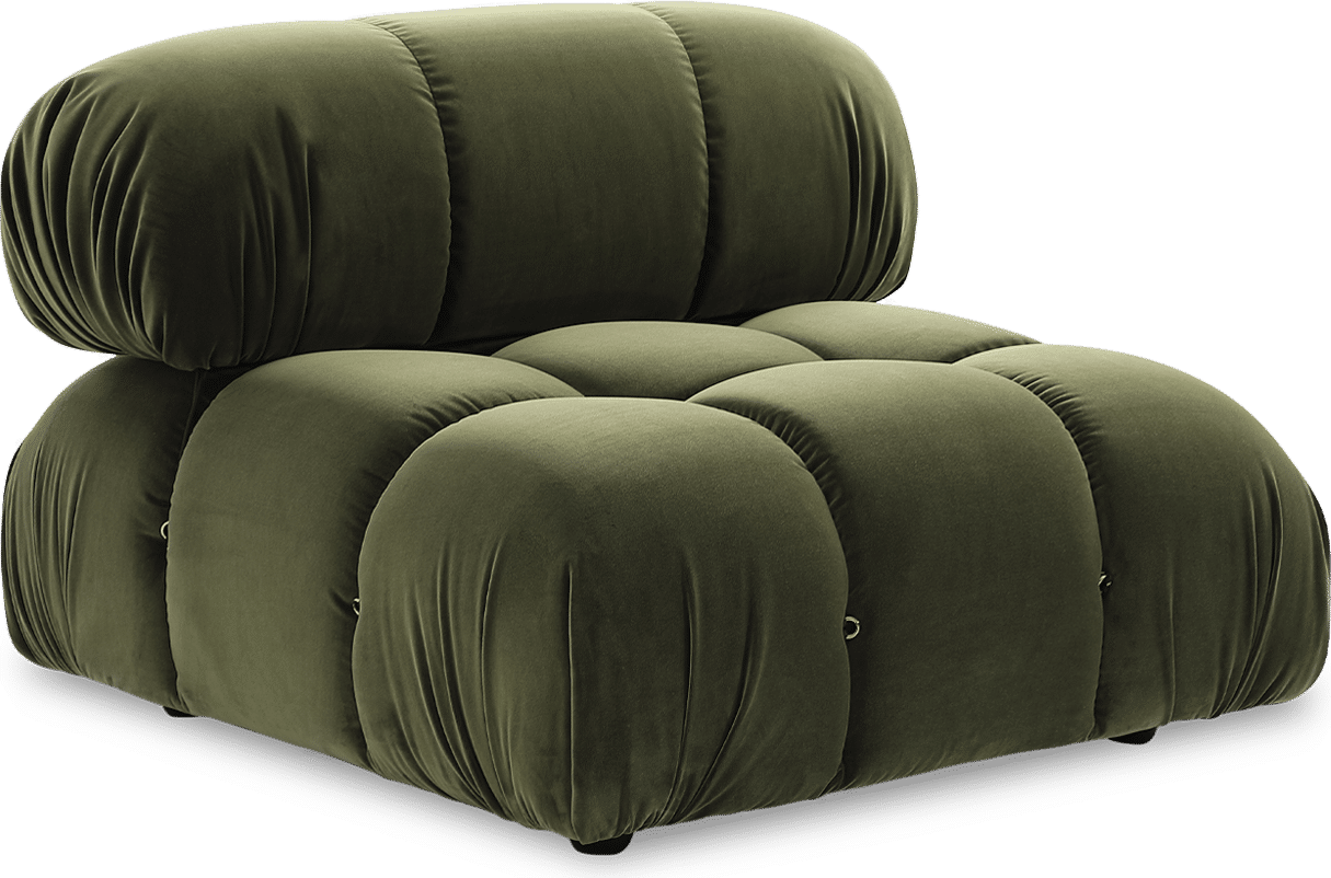 Camaleonda Style Lounge Sofa Bottle Green Velvet/Velvet image.
