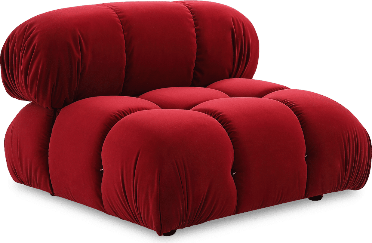Camaleonda Style Lounge Sofa Dark Red Velvet/Velvet image.