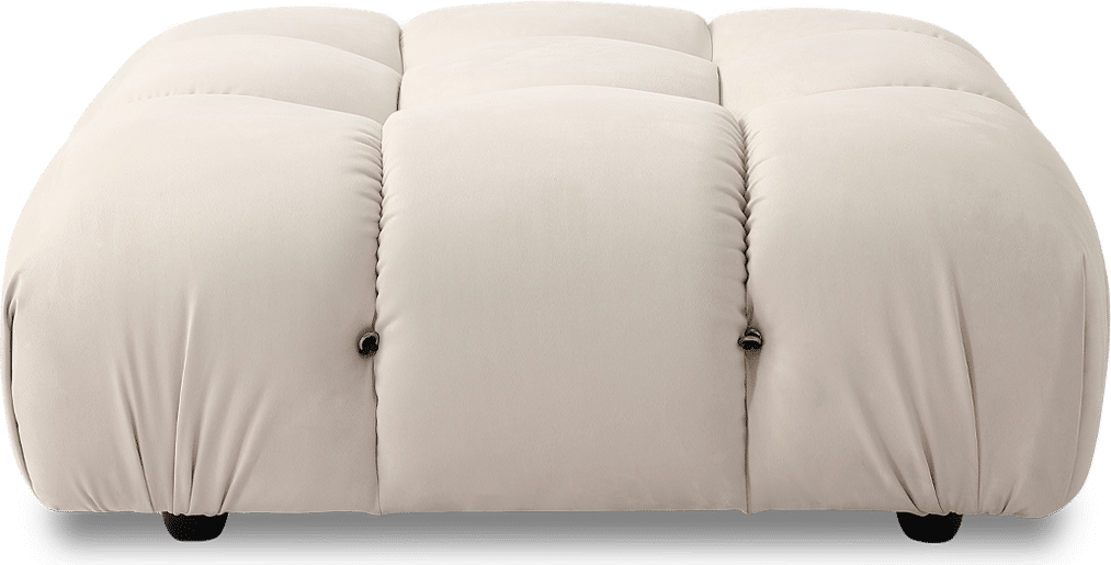 Camaleonda Style Sofa Ottoman Creamy Alcantara/Alcantara image.
