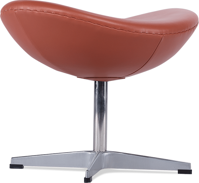 Egg Stool Premium Leather/Without piping/Caramel Aniline image.