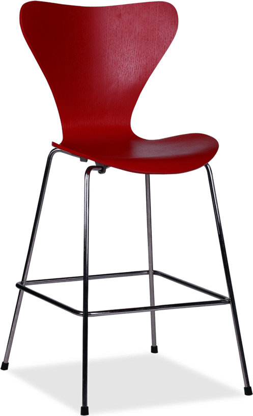 Series 7 Barstool  Plywood/Red image.