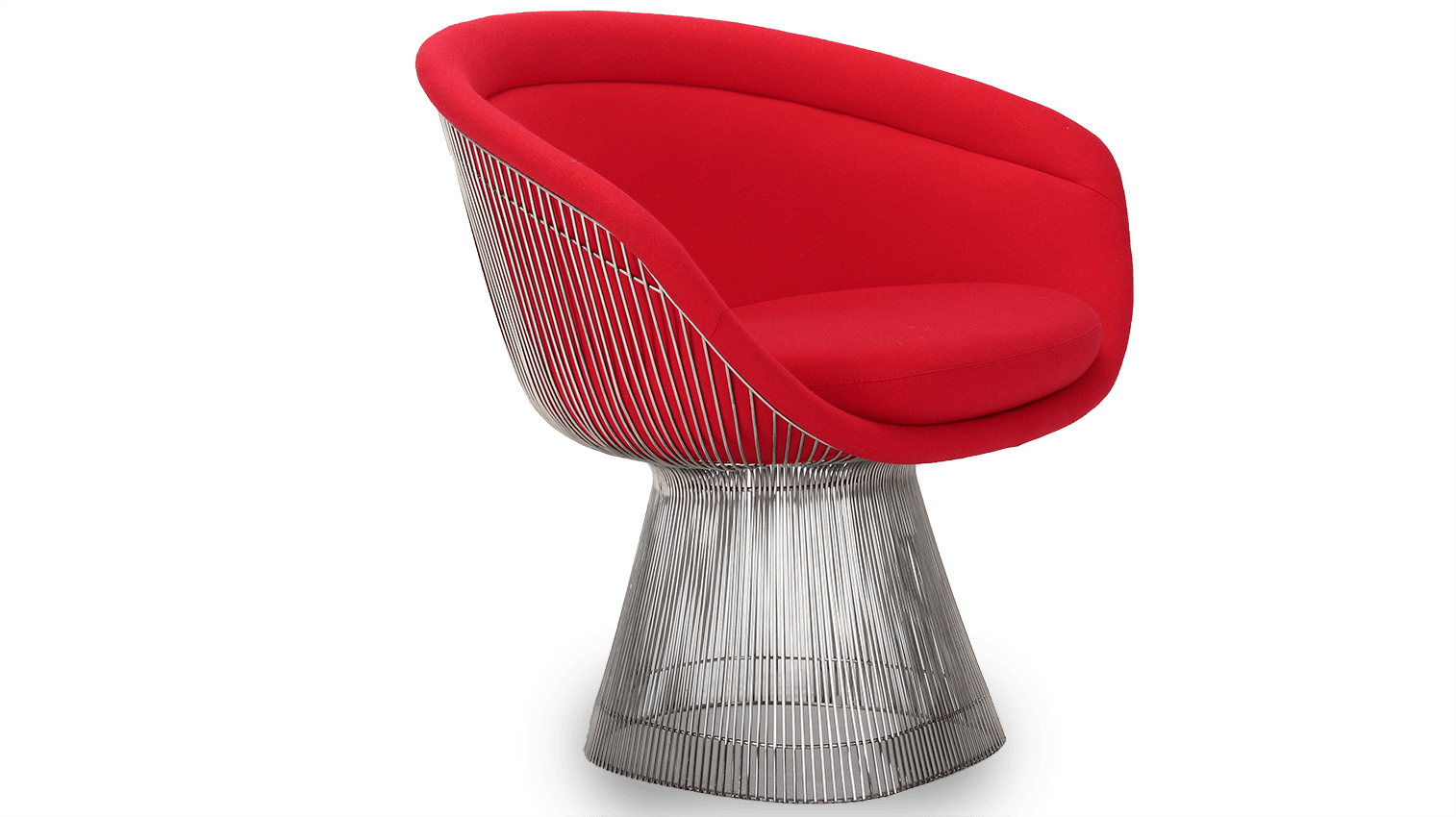 Platner Lounge Chair Wool/Charcoal Grey image.