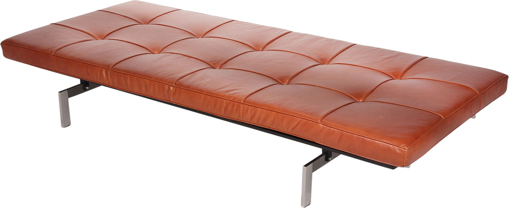 PK80 Daybed Premium Leather/Dark Tan image.