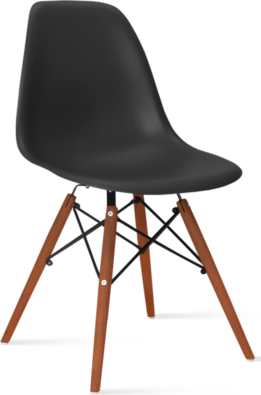 DSW Style Chair Black/Dark Wood image.