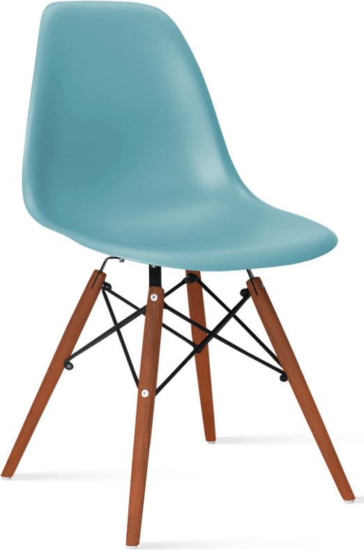 DSW Style Chair Teal/Dark Wood image.