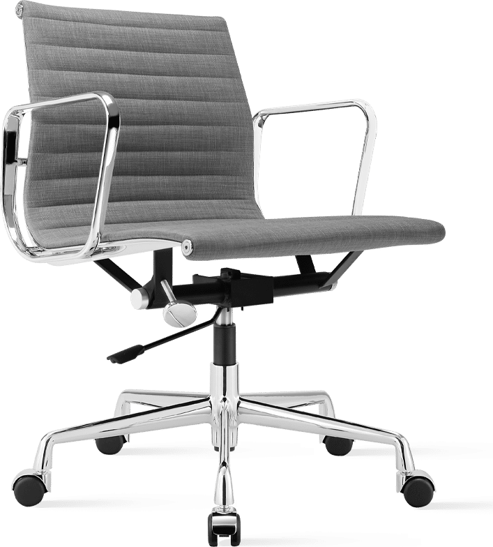 Eames Style Office Chair EA117 Fabric Light Grey image.