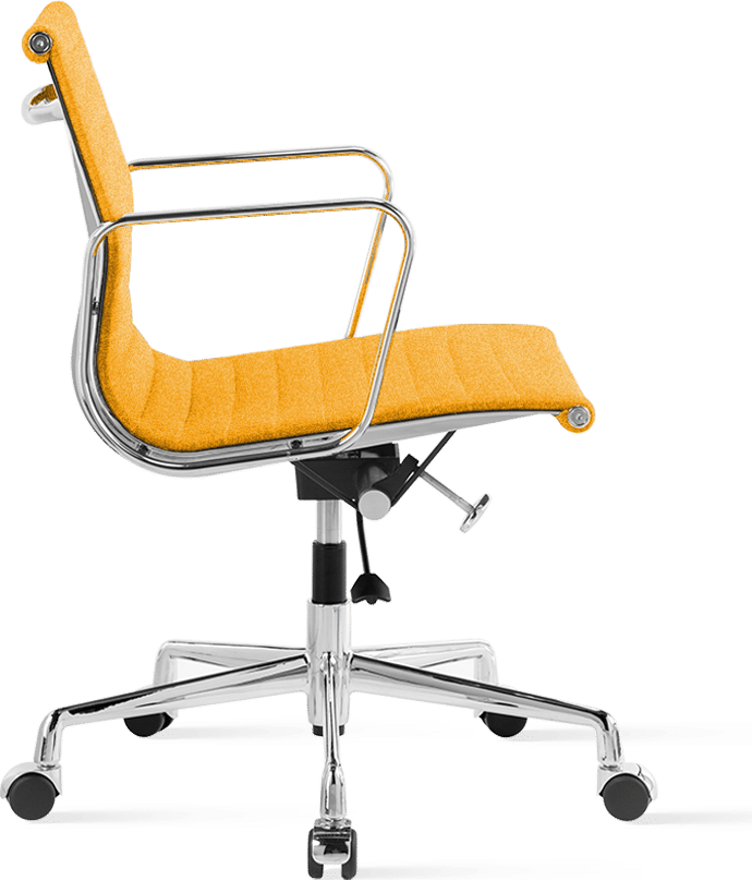 Yellow leather desk chair sale
