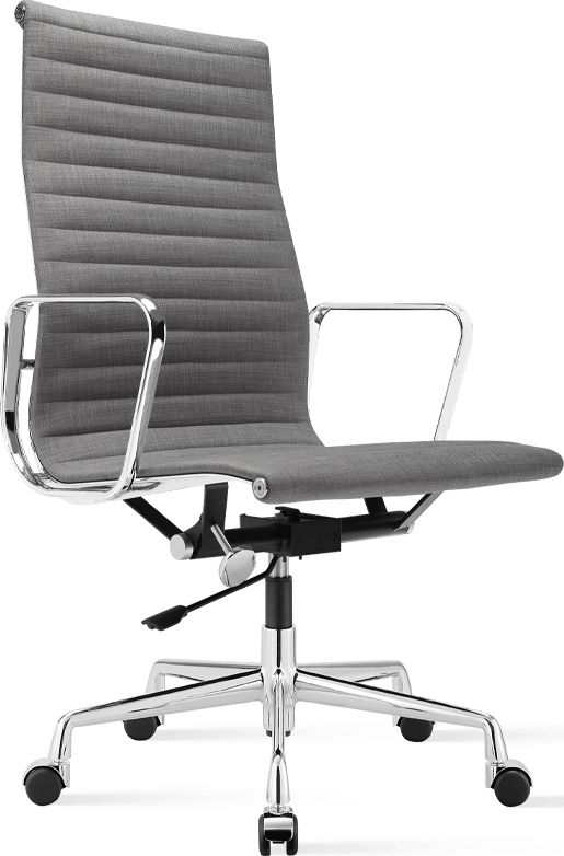 Eames Style Office Chair EA119 Fabric Light Grey image.