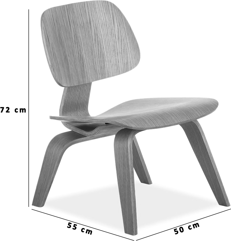Eames Style LCW Chair Walnut Mobelaris