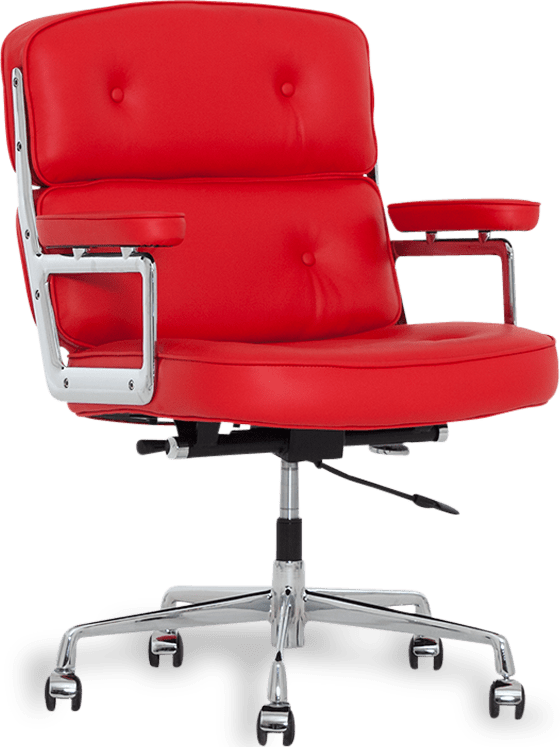 Eames Style ES104 Lobby Chair Red image.