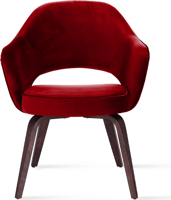 Deep red accent on sale chair