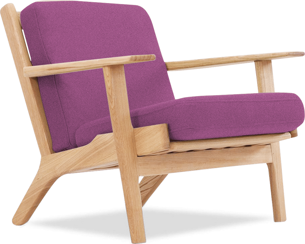 GE 290 Plank Chair Purple/Ash Wood image.