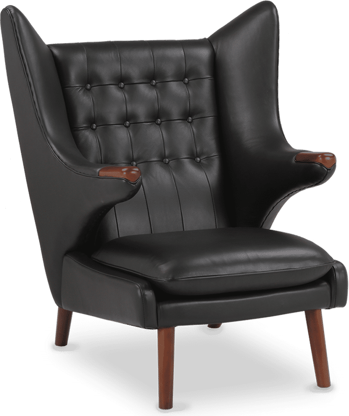 Teddy Bear Chair Premium Leather/Black  image.