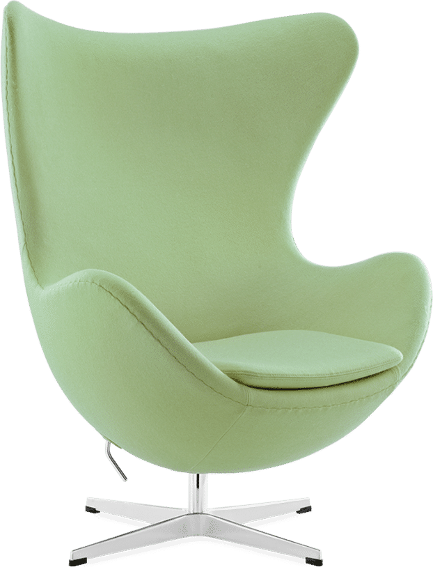 The Egg Chair Wool/Without piping/Light Green image.