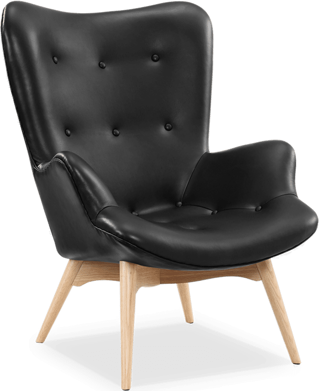 R160 Contour Chair Premium Leather/Black  image.