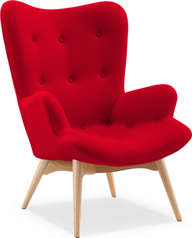 R160 Contour Chair Wool/Deep Red image.