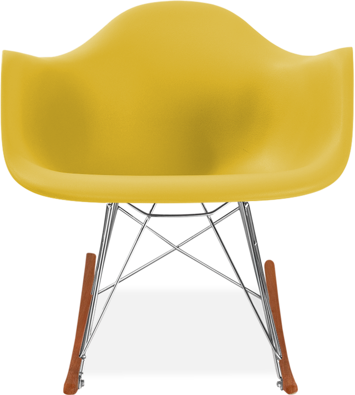 Charles Eames RAR Rocking Chair – Mustard Dark Wood | Mobelaris