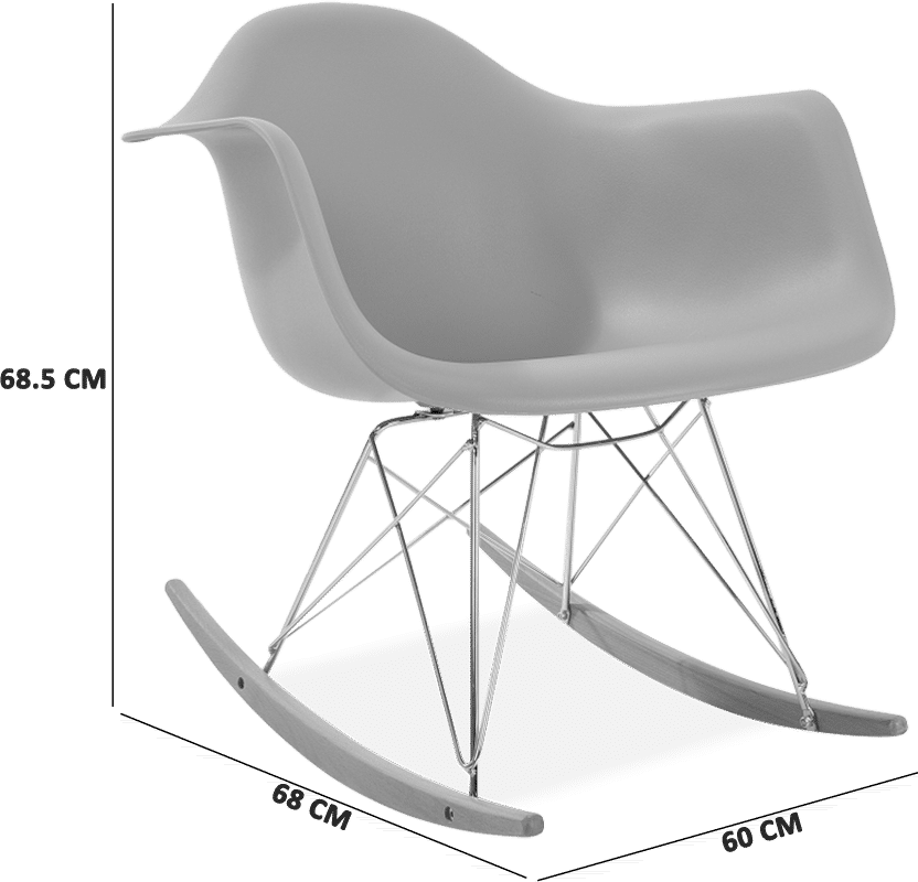Eames style rocking chair sale