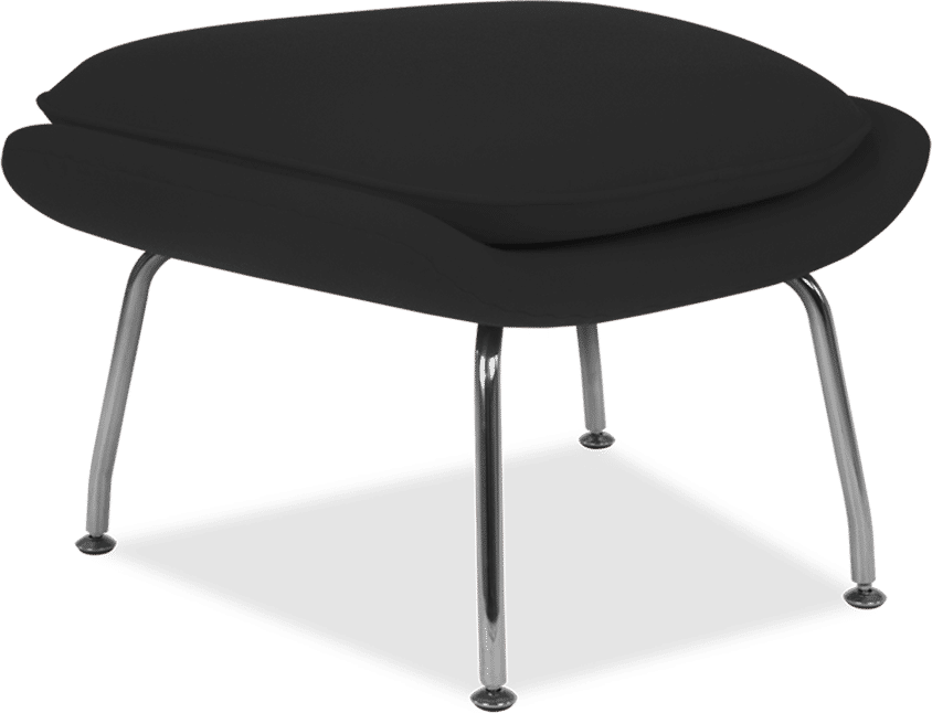 Womb Chair Ottoman Wool/Black image.