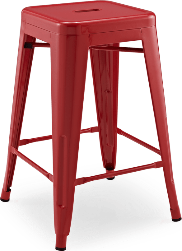 Tolix Bar Stool Red image.