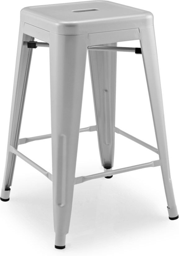 Tolix Bar Stool Silver image.