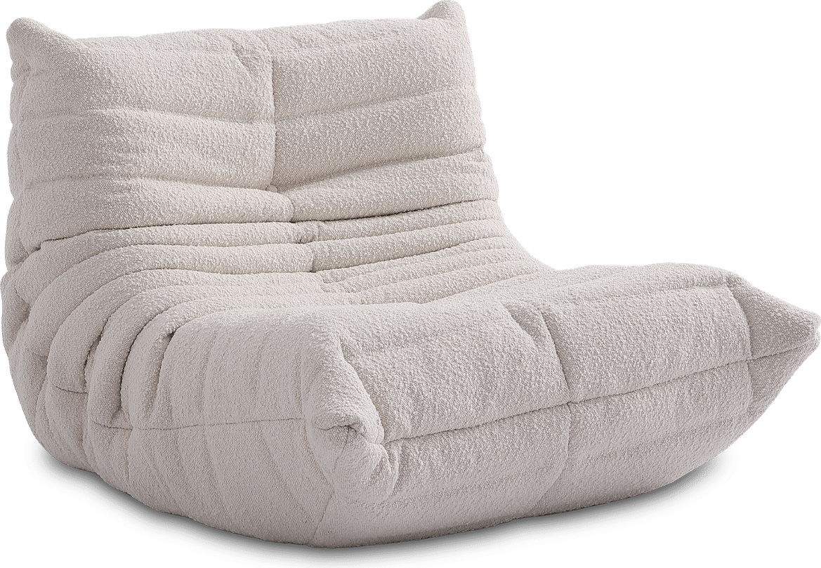 Comfort Style Lounge Sofa Creamy Boucle/Boucle image.