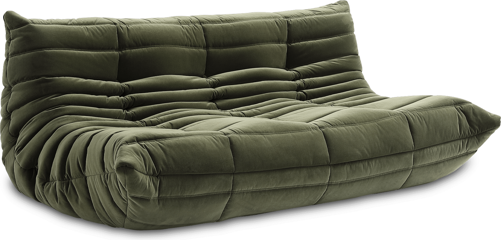 Comfort Style 3-Seater Sofa Bottle Green Velvet/Velvet image.