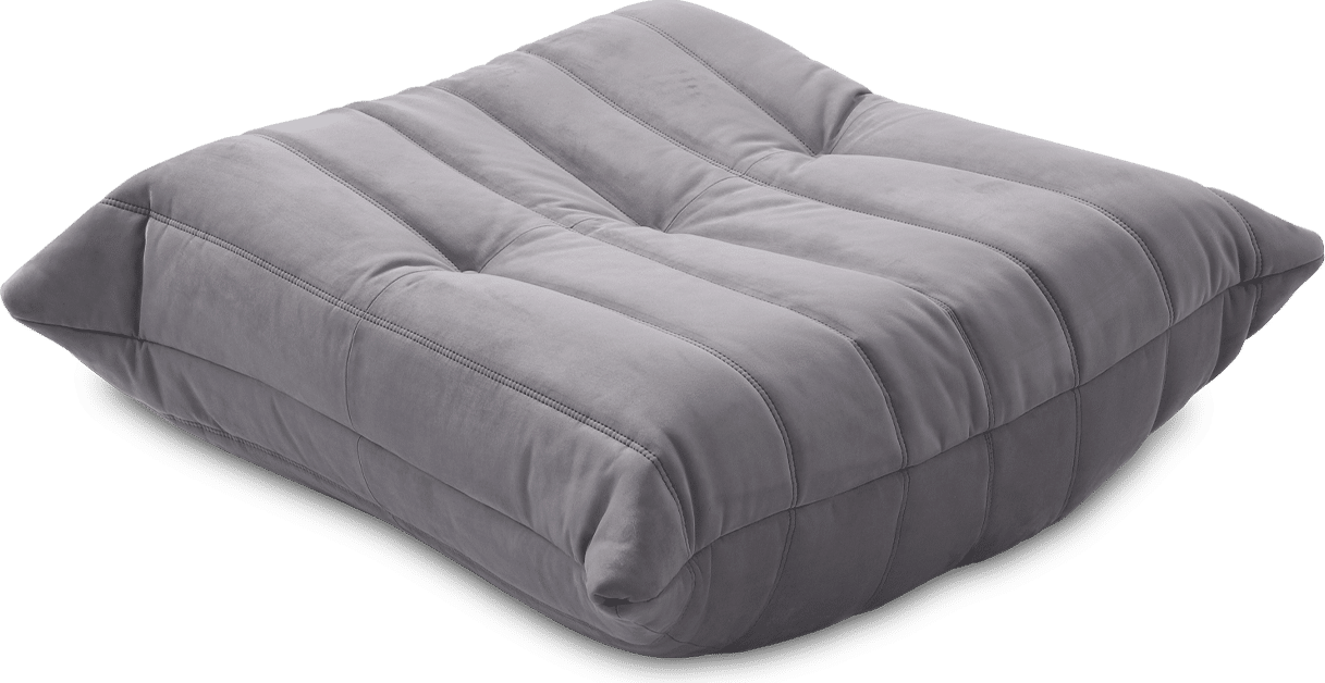 Comfort Style Sofa Ottoman Light Grey Alcantara/Alcantara image.