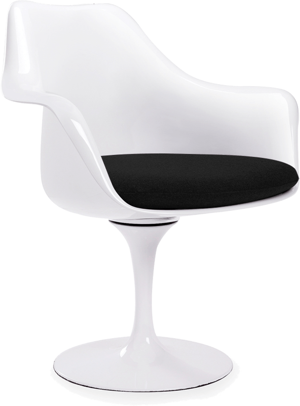 Tulip Armchair  Black image.