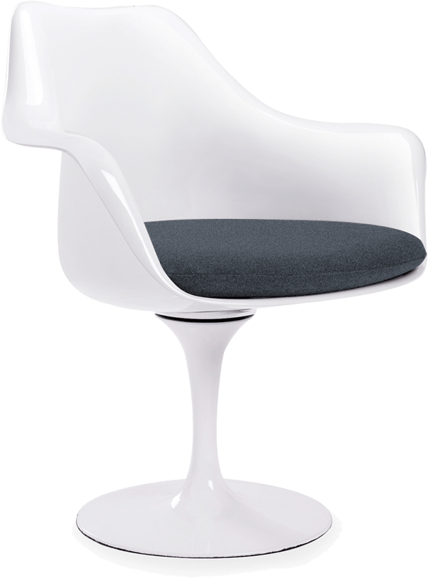 Tulip Armchair  Charcoal Grey image.