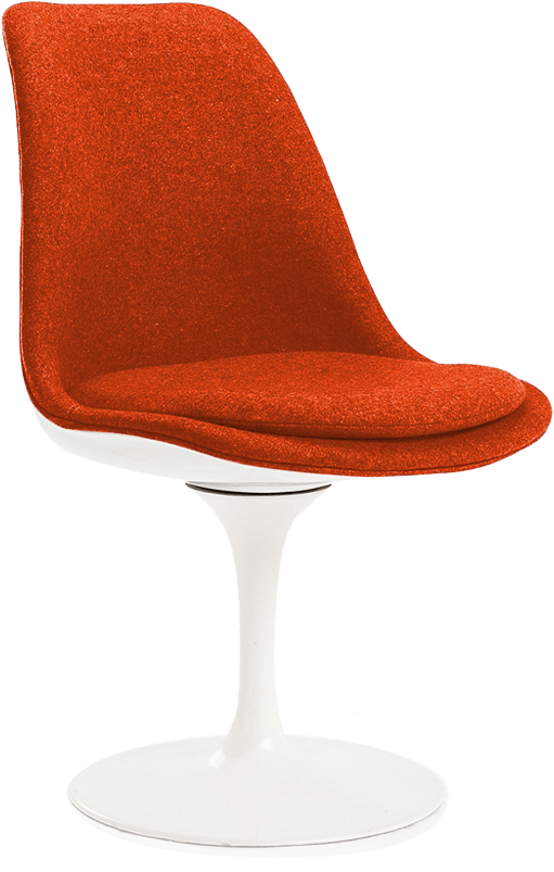 Orange deals tulip chair