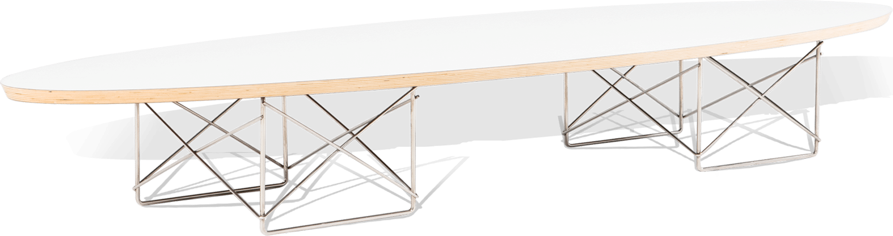 Eames Style Surfboard Coffee Table White image.