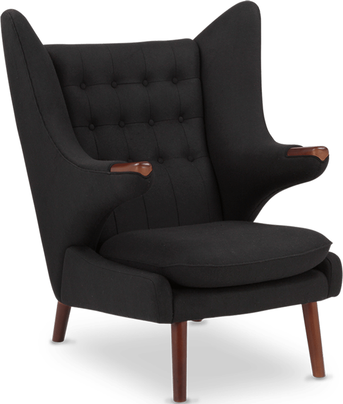 Teddy Bear Chair Wool/Black image.